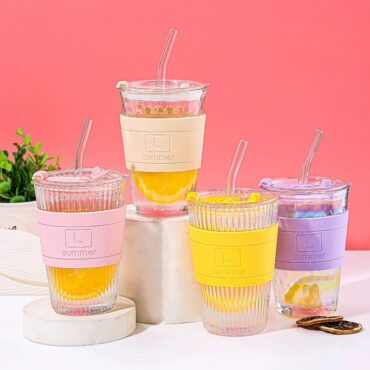 Pastel Collection glass cup