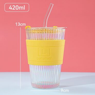 Pastel Collection glass cup